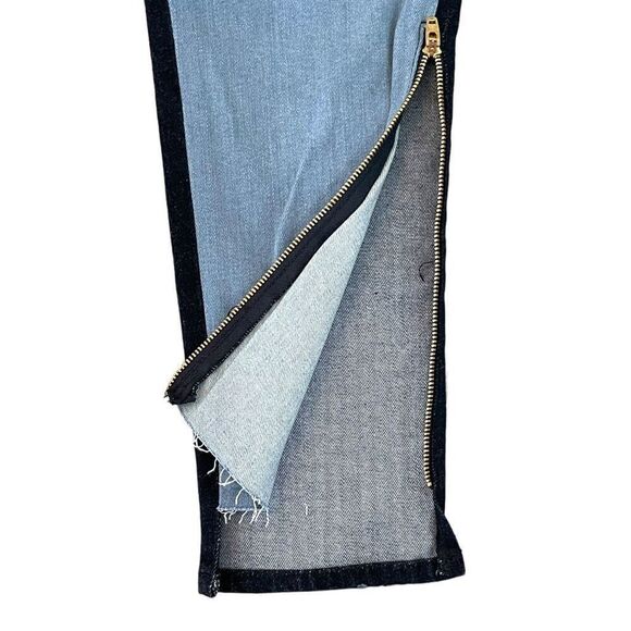 Sandrine Rose By Free People Dark Black Frayed Denim Jeans for Women NWT - Picture 7 of 16